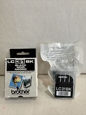 Genuine Brother LC31BK Ink Cartridge Factory Sealed Original OEM LC31 Black picture