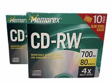 Memorex CD-RW 10pk/9pk Rewritable Compact Discs,700MB 80 MIN Open Box Read picture