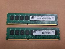LOT OF 2 DATARAM 8GB (1X8GB) PC3-10600E 2RX8 SERVER MEMORY 1333MHZ DDR3 W3-4(9) picture