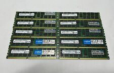 Lot of 10 Micron 16GB 2Rx4 DDR3-1600 PC3-12800 RDIMM ECC Server Memory RAM picture