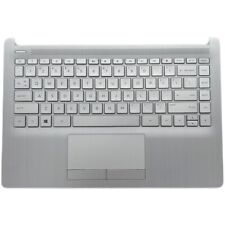 For HP Pavilion 14-CF Palmrest NON-Backlit Keyboard w/Touchpad Silver L48648-001 picture