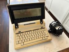 Tandy 600 Portable Computer Rare Vintage w Power Adapter Parts Repair picture