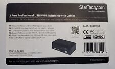 StarTech.Com 2-Port Professional USB KVM Switch Kit with Cables NIB,  SV231USB  picture
