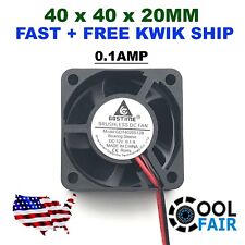 12v 40mm Brushless DC Cooling Fan 40x40x20mm 4020 5 blades 2pin US Quick Ship picture