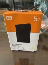 New - WD My Passport 5TB USB 3.0 Portable HDD External Hard Drive - Sealed picture
