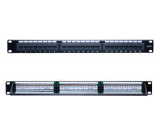 Cat6 UTP Patch Panel 24 Ports 110Type RJ45 Ethernet LAN Network Rack Wall Mount picture