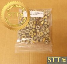 HEX NUT SIZE 3/8-16 GRADE 2H ZINC YELLOW ( LOT OF 104 ) NEW picture