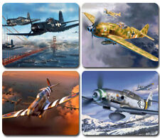 World War II WW2 Fighter Planes ~ Mouse Pad / Mousepad ~ Aviation Collector Gift picture