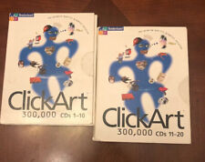 Broderbund ClickArt Software 300,000 Images CD Reference Graphic Art Windows picture