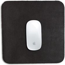 Leather Nomads Leather Mouse Pad 9 x 9 inch (Black) | Genuine Leather Mousepad picture
