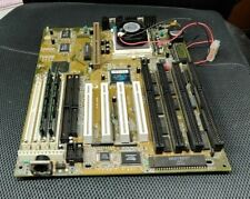 Soyo SY-5TF AT Motherboard w/P133 CPU & Heatsink, Memory, external battery picture