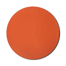 Ambesonne Orange Round Non-Slip Rubber Modern Gaming Mousepad, 8