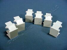 6 New Leviton White Quickport Wallplate Blank Filler Inserts 41084-BWB 41084-W picture