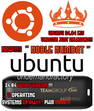 64 GB Multi Boot USB Ubuntu Linux 24.04 Noble Numbat 13 Total OS's 64 BIT NEW picture