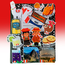 Peru Themed Decals Waterproof Stickers Set of 15 - Peruvian Art Gift picture