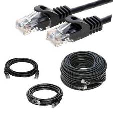 CAT5 Cat5e Patch Cable Ethernet Network Computer PC XBOX, PS3, PS4 Black lot picture