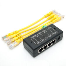 4 Ports Gigabit Passive PoE injector midspan Ethernet Adapter NO Power Adapter picture