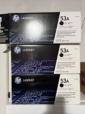 NEW OEM Genuine HP LaserJet 53A Q7553A Black Toner - Sealed X3 picture