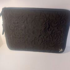 Black Quilted Vera Bradley Laptop Sleeve picture