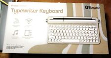 PrimeConnect Bluetooth Wireless Retro Typewriter Keyboard - White  Brand New CIB picture