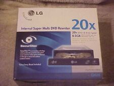 RARE IN BOX LG INTERNAL SUPER MULTI DVD REWRITER 20X 8.5 GB GH20 LIGHTSCRIBE picture