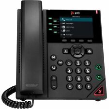 Poly VVX 350 IP Phone Corded Corded Desktop Wall Mountable Black 89B69AAABA picture