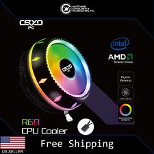 Cryo-PC RGB UFO CPU Cooler Heatsink 90mm Fan Low-Profile for AMD Intel picture