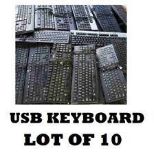 Lot OF 10 - USB Wired Standard Layout Keyboard 104-Key Mixed Random Brand Models picture