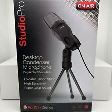 Studio Pro Desktop Condenser Microphone Plug & Play 3.5mm Jack & Tripod Stand picture