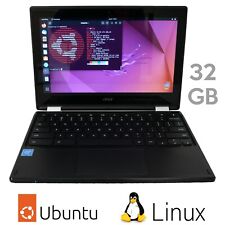 Ubuntu Linux Laptop - 32GB SSD 4GB RAM Acer R11 C738T Netbook 11.6 Intel 1.6GHz picture