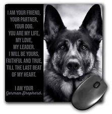 3dRose German Shepherd dog poem with black and white photograph of a Shepherd Mo picture