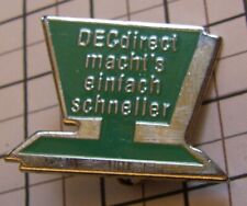 DECdirect MAKE  IT FASTER DEC DIGITAL EQUIPMENT CORPORATION vintage pin BROOCH picture