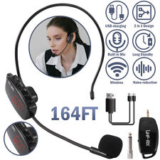 165FT UHF Wireless Microphone Headset Mic System w/ Digital Screen for Teaching picture