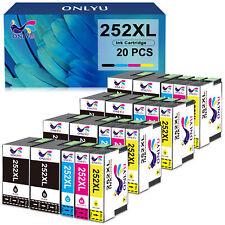 5-20PK BCMY 252XL Ink Cartridges for Epson 252 XL Workforce WF-7110 WF-7720 Lot picture