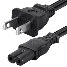 3FT - 15FT Figure 8 Power Cord Cable Non-Polarized NEMA 1-15P to IEC 60320 C7 picture