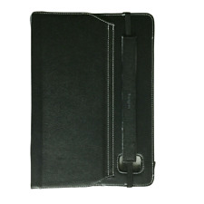 Targus Tablet Case 10 in Leather Flip Case Stand Black With Closing Strap picture