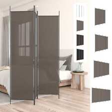 3 Panel Room Divider Privacy Screen for Room Separation White Fabric vidaXL vida picture