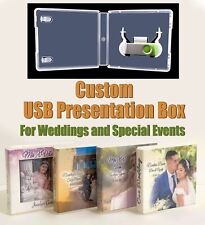 USB Presentation box - Custom cover insert- Adjustable size picture