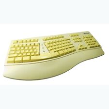 Vintage Microsoft Natural Ergonomic PS/2 Wired Keyboard 59758 White UNTESTED  picture