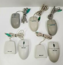 Vintage (2) Microsoft Cordless Wheel Mouse Digital Receiver Box & 3 Extra Mouse picture