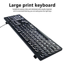 104 Key Wired Keyboard Backlit Large Print Keyboard Business Standard Keyboa BEA picture