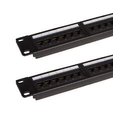 24 Port Cat6 RJ45 Patch Panel | Built for Rack or Wall Mount Cable Management... picture