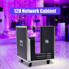 New 12U Rolling Network Server Data Cabinet Enclosure Rack Built-in Handles USA picture