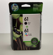 HP Genuine OEM 61 Black & Tri-Color Ink Cartridge Combo 2 Pack picture