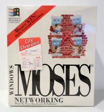 Vintage Windows MOSES NETWORKING Peer to Peer Hardware & Software FACTORY SEALED picture