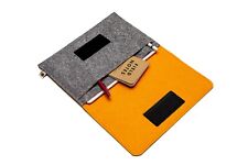 Handmade Felt Cover for iPad Air/Pro/iPad 10 with Pencil Holder, Adapater Pocket picture