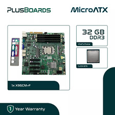 Supermicro X9SCM-F MicroATX LGA 1155 Server Motherboard w/ E3-1270 32GB DDR3 picture