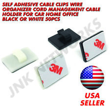 Self Adhesive cable clips wire organizer cord management cable holder 50 Pcs picture