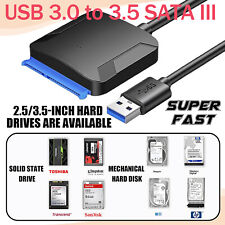 USB 3.0 to SATA Adapter Cable for 3.5/2.5 Inch SSD/HDD Drives External Converter picture