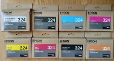 2022/2023 Set of 9 Genuine Epson 324 Ink 3241 3243 3244 3247 3249 SureColor P400 picture
